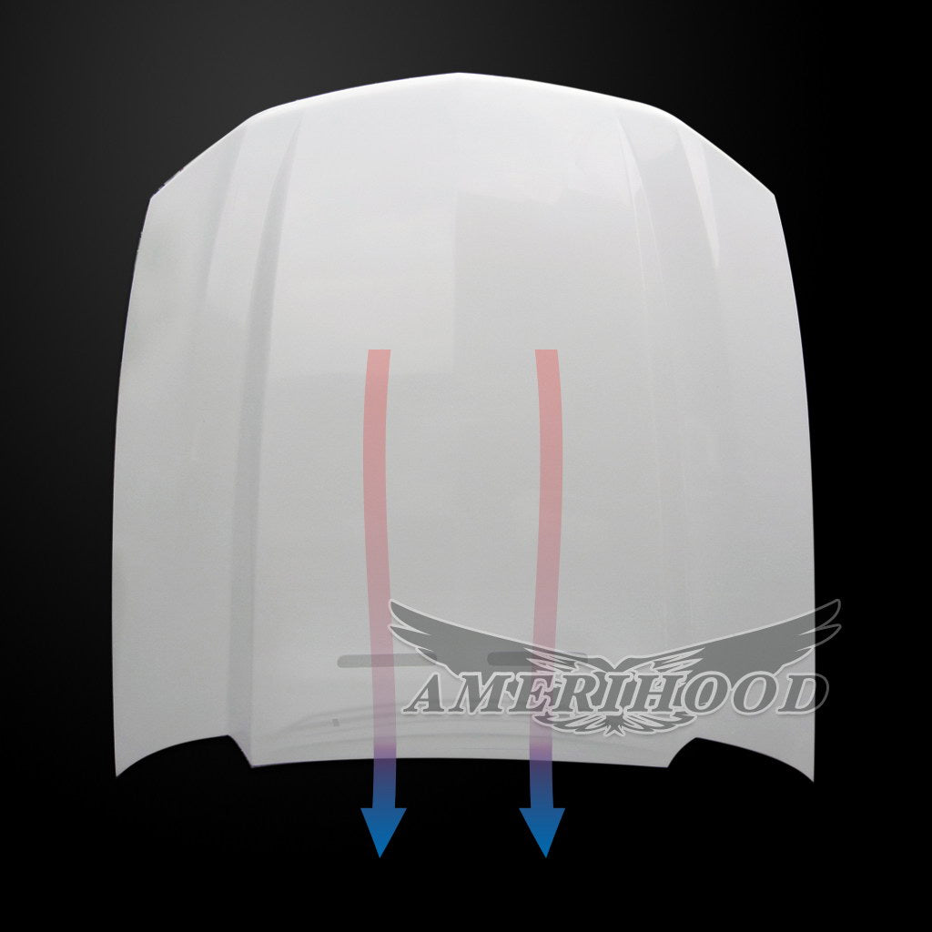 Ford Mustang 2010-2012 3 Inch Cowl Style Functional Heat Extraction Ram Air Hood